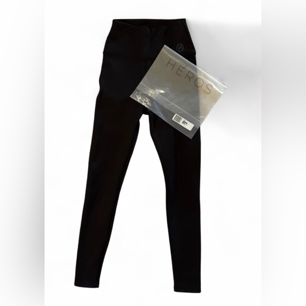 Héros Activewear The High Active Black Legging Sz Small - Luxury Italian Scuba - Picture 4 of 9